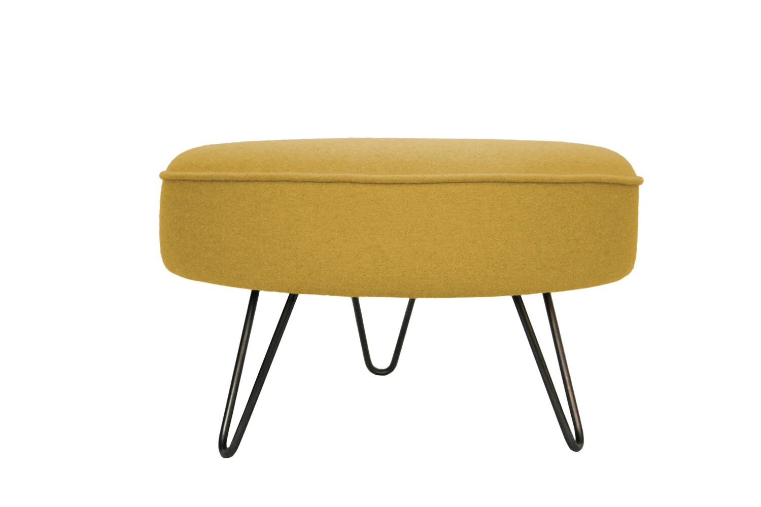 Hairpin Leg Footstool Large Custom Made Furniture Manchester Loose Button Upholstery